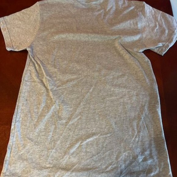 Akinz Hand-Printed Octopus & Ship‎ Design T-Shirt Gray Crew Neck organic tee - Picture 8 of 8